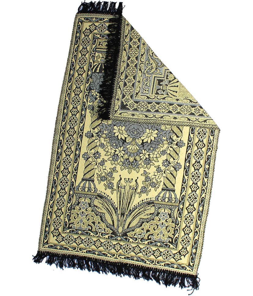 ADIRNY Yellow Single Cotton Prayer Mat ( 110 X 70 cm ) view 2