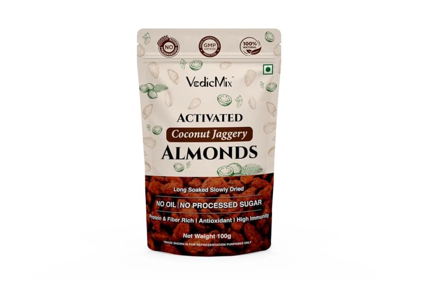 Activated Coconut Jaggery Almonds-100g