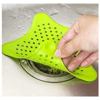 Right traders Hair Catcher Rubber Bath Sink Strainer Shower Drain Cover Trap Basin (Multicolor).