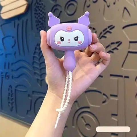 Cute Animal Character Hammer Toy with Wrist Strap, Design, Silicone, Multicolour (Bunny Purple) view 2