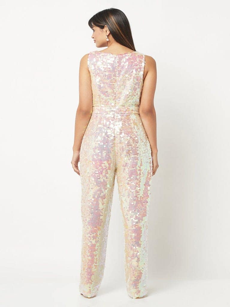 Shiny Sequins Party Jumpsuit view 7