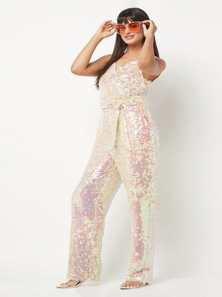 Shiny Sequins Party Jumpsuit view 8