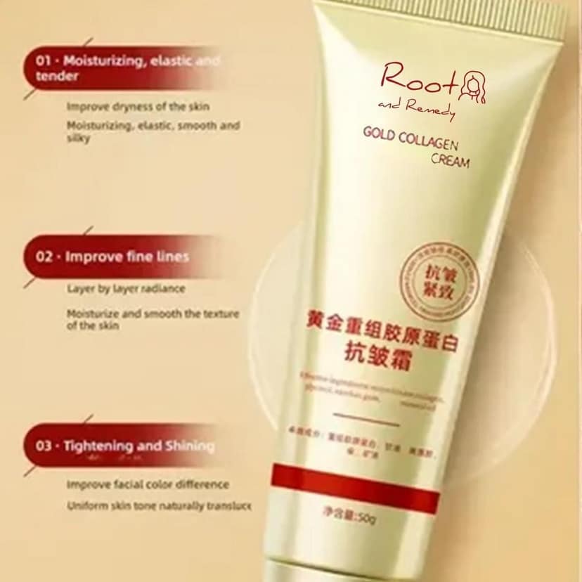Gold Collagen Anti Wrinkle Cream 100 gm Pack of 2 view 3