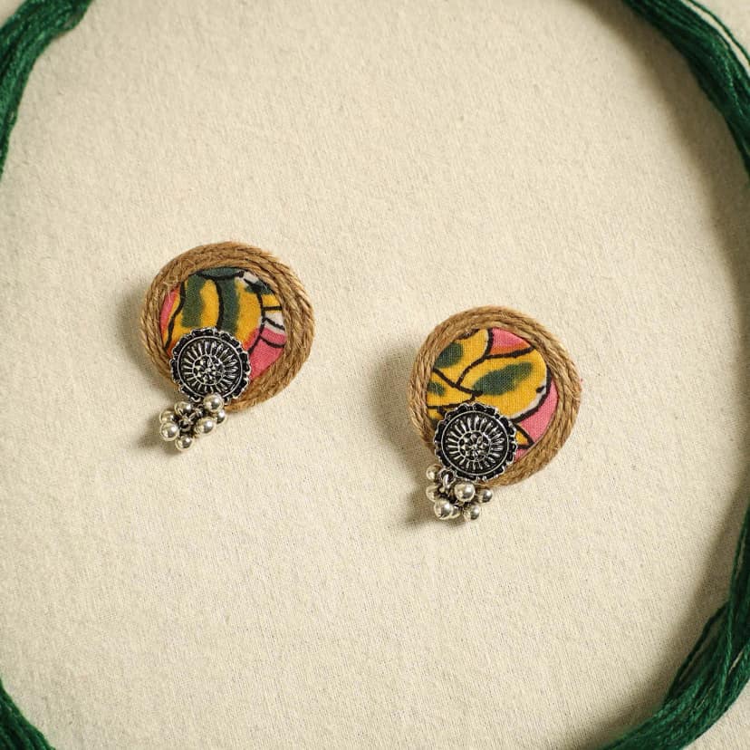 Multicolor - Handmade GS Jute Fabart Necklace Set 12 view 3