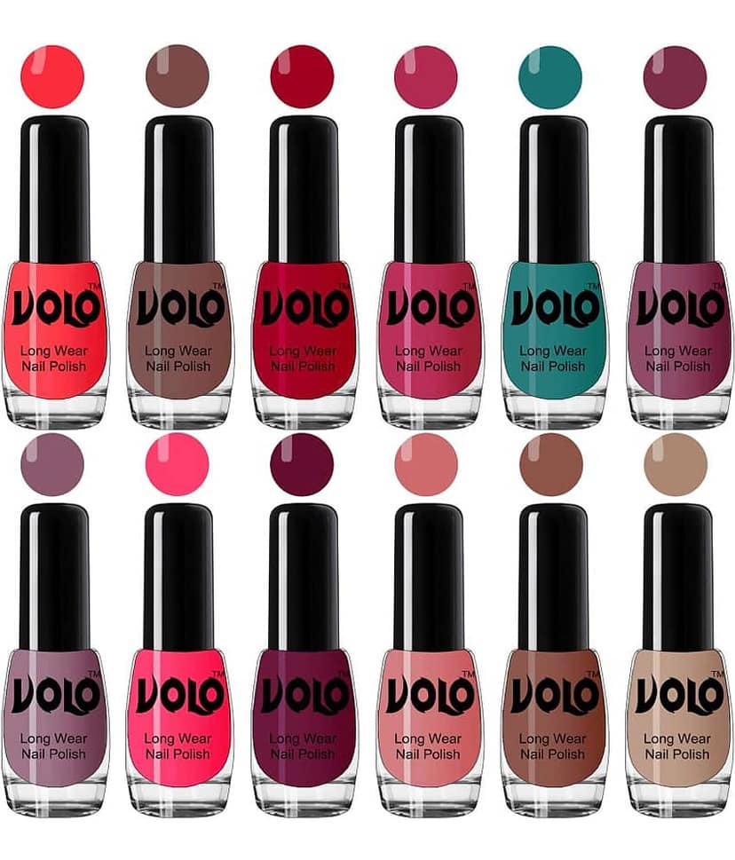 VOLO True Wear High Gloss Impresso Nail Polish Sets of 12 Multi Glossy 60 mL