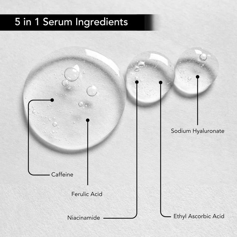 Tatha Anti-Aging Duo: Mature Skin Face Wash (200ML) & 5-in-1 Serum (30ML) with Niacinamide & Peptides Suitable for All Skin Types. view 5