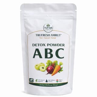 Trufresh Amrut Solar Dried ABC Powder 100g | Amla Beetroot Carrot Juice Powder | Vitamin C, Iron Rich Detox Drink for Immunity, Energy & Skin Glow | No Sugar, No Preservatives
