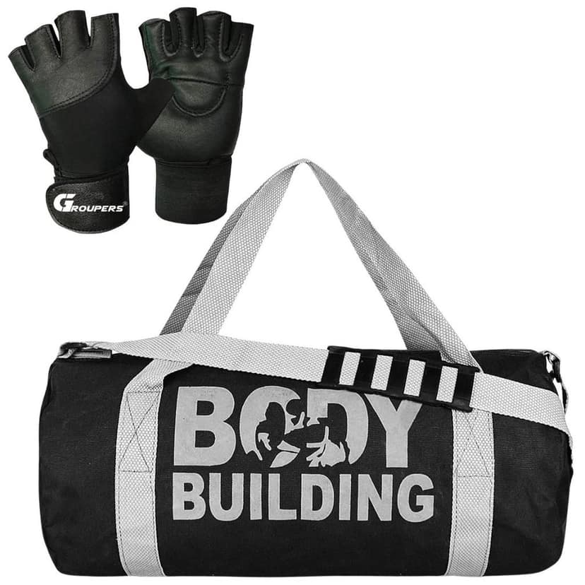 GROUPERS Gym Travel Bag with Gloves