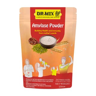 DR. MIX Nutritious Amylase Powder, Contains Enzymes And Probiotics, Improves Digestion, Increases Absorption Of Nutrients | Decreases Thickness Of Food, 250 gm