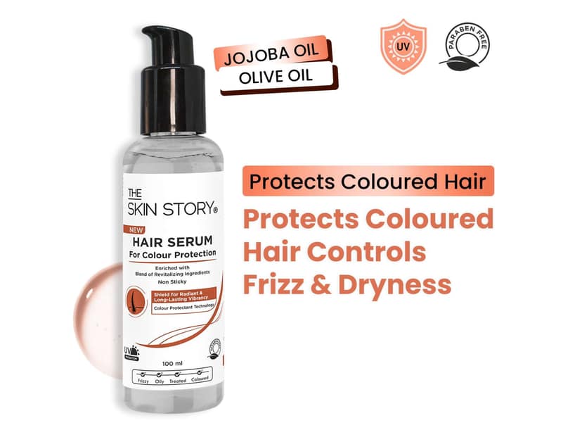 Long Lasting Vibrant Colour Protection Hair Serum Extra Care With Jojoba & Olive Oils (100 ML) view 2