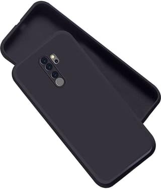 ZAMN - Black Silicon Plain Cases Compatible For Xiaomi Redmi Note 8 Pro ( Pack of 1 )