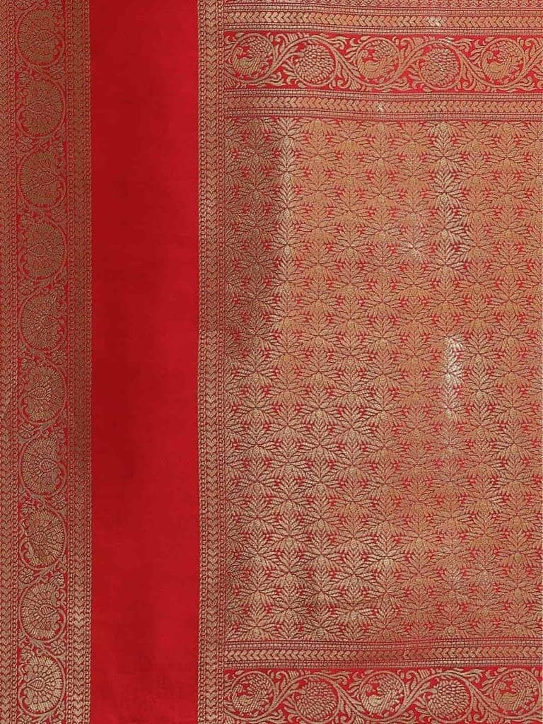 Women's Banarasi Art Silk Saree With Unstiched Blouse Piece view 4