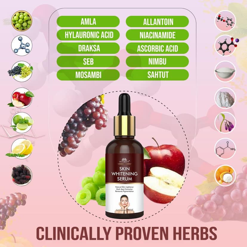 Intimify Skin Whitening Serum for Skin Lightening, Skin Brightening, Face Glow & Dark Spots, Face Serum view 2