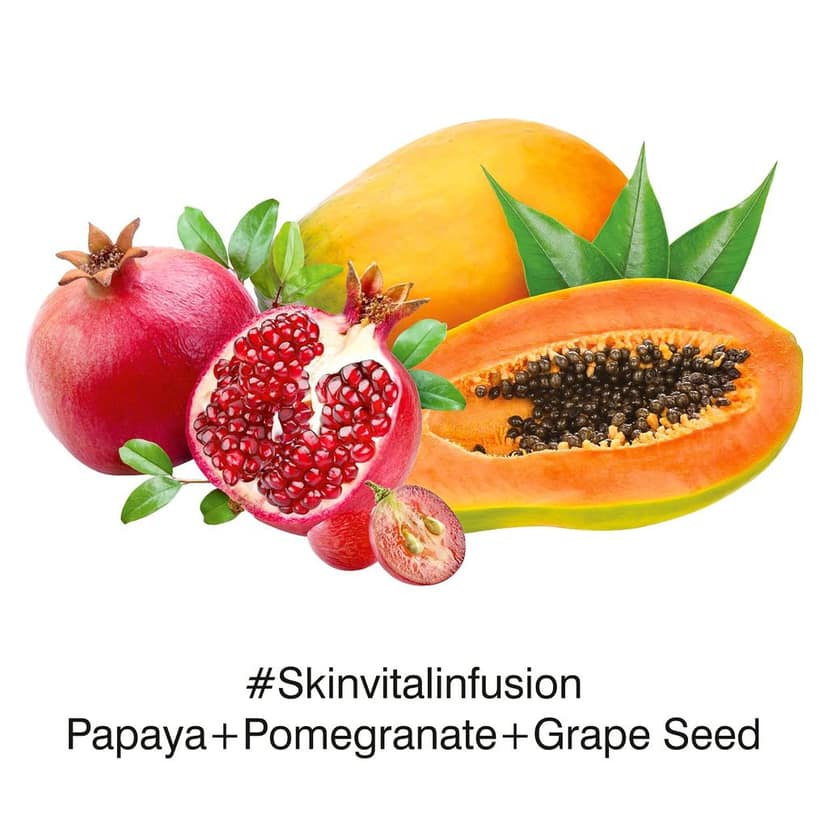 MasKing Bamboo Facial Sheet Mask of Papaya, Pomegranate & Grape Seed for Skin Vital Infusion Ideal for Women & Men, 20ml each (Pack of 5) view 4