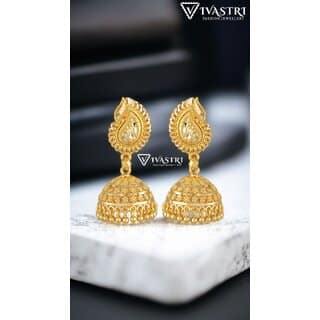 Vivastri Allure Chunky Clip On Jhumki Earring for Women and Girls [VIVA2676ERG]