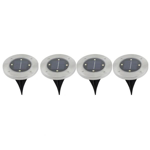 Solar Powered LED Garden Lights (4 Pcs)