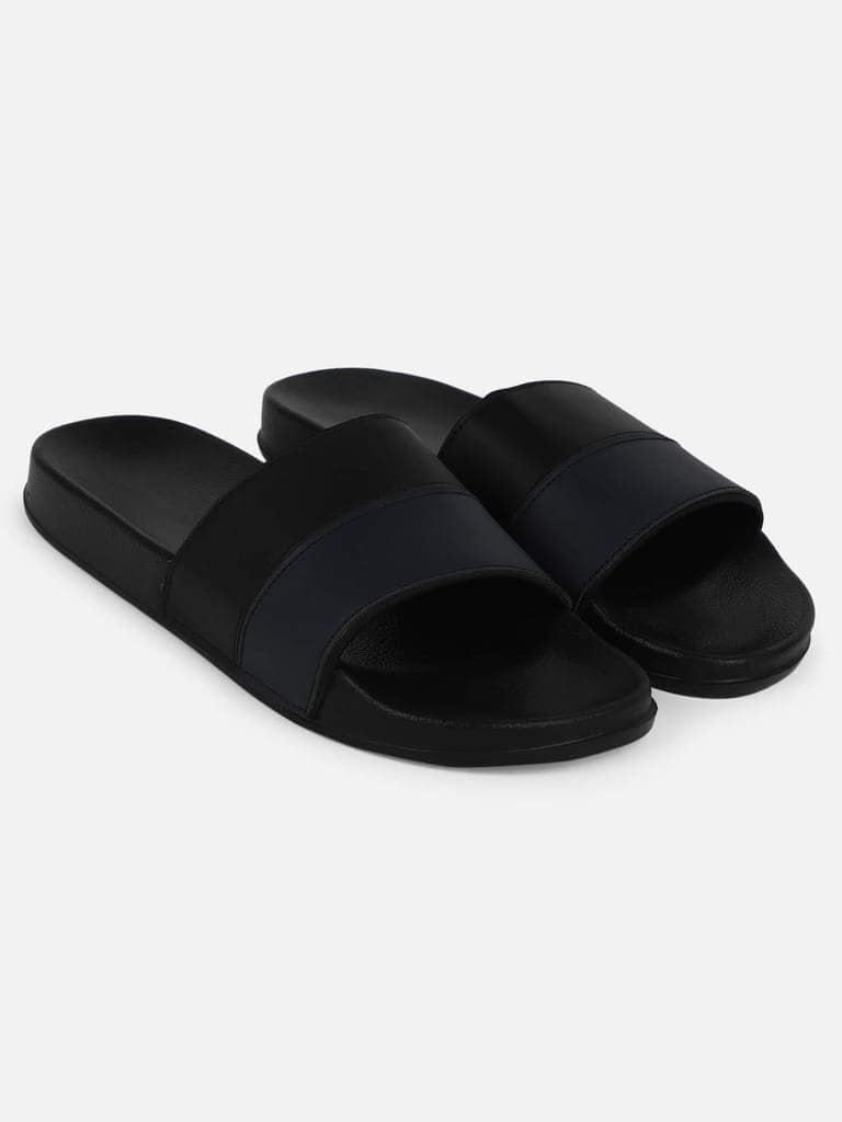 hummel CAMP MEN COLOUR BLOCK SLIDERS Comfortable Cushioned Sole Arch Support Durable Lightweight Flexible Trendy Style Flip flops and Slippers Slides for Men Daily use Chappal view 3