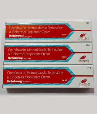 Itchaway Antifungal Cream For All Skin Type, 25gm ( Pack of 3)