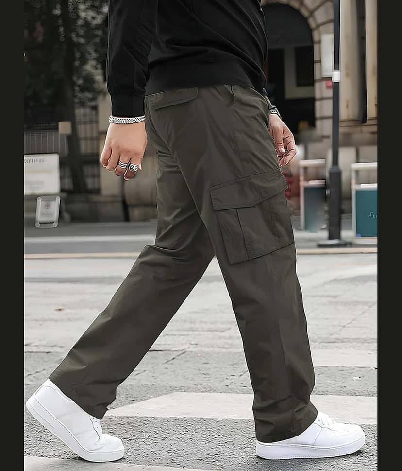 Reoutlook Grey Cotton Men's Trackpants ( Pack of 1 ) view 2