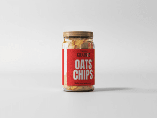 Grainzz Oats Chips – Peri Peri | High-Fibre | No Palm Oil | Baked Crunch | 150g Jar