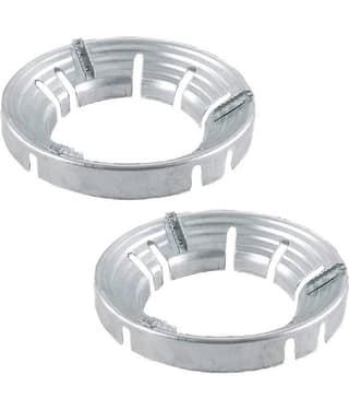 RAMDEV ENTERPRISE Gas Saver Burner Stand Gas Chula Burner Gas Stove Burner Stand Jali Ring Fire & Windproof Energy Saving, Gas Chula Support Stand 4 Legs Supported For Indian Gas 0.7mm (Pack Of 2)(SILVER).