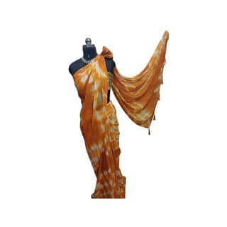 Yellow Georgette Saree