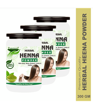 rawmest Henna For Healthy & Shiny Hair Herbal Henna 300 g Pack of 3
