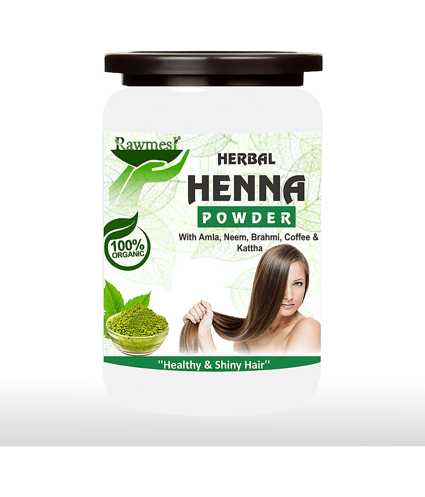 rawmest Henna For Healthy & Shiny Hair Herbal Henna 300 g Pack of 3 view 2
