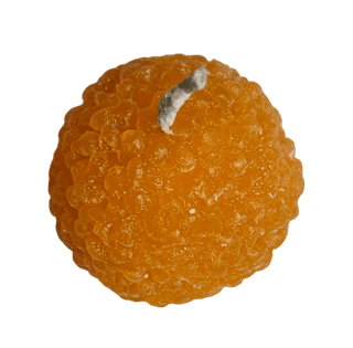 Orange Laddu Candle (Set of 5)