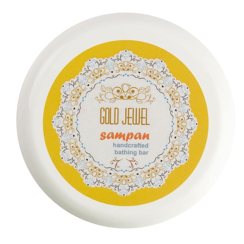 Sampan Gold Jewel Aloe Vera Glycerine Bathing Bar view 3