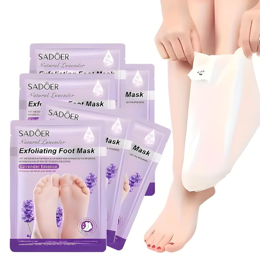 Deep Moisturizing Foot Hydration Socks with Lavender | Exfoliating Foot Peel Mask for Cracked Heels & Dead Skin Removal | At-Home Pedicure Socks for Soft & Smooth Baby Feet (Original)