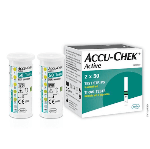 Accu-Chek Active Blood Glucose Test Strips, 2 x 50 Count" view 2