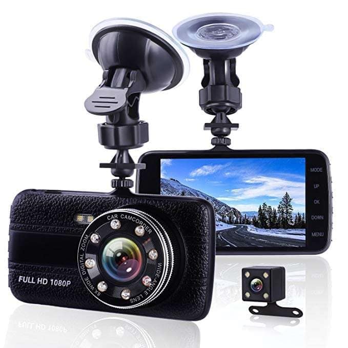 AUSHA Front & Rear Dual Dash Cam | 1080P Full HD, Night Vision, Parking Assist & G-Sensor view 8