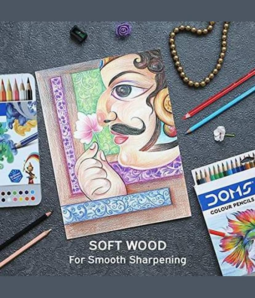 Doms Fsc 24 Pencil Flat Tin New view 2