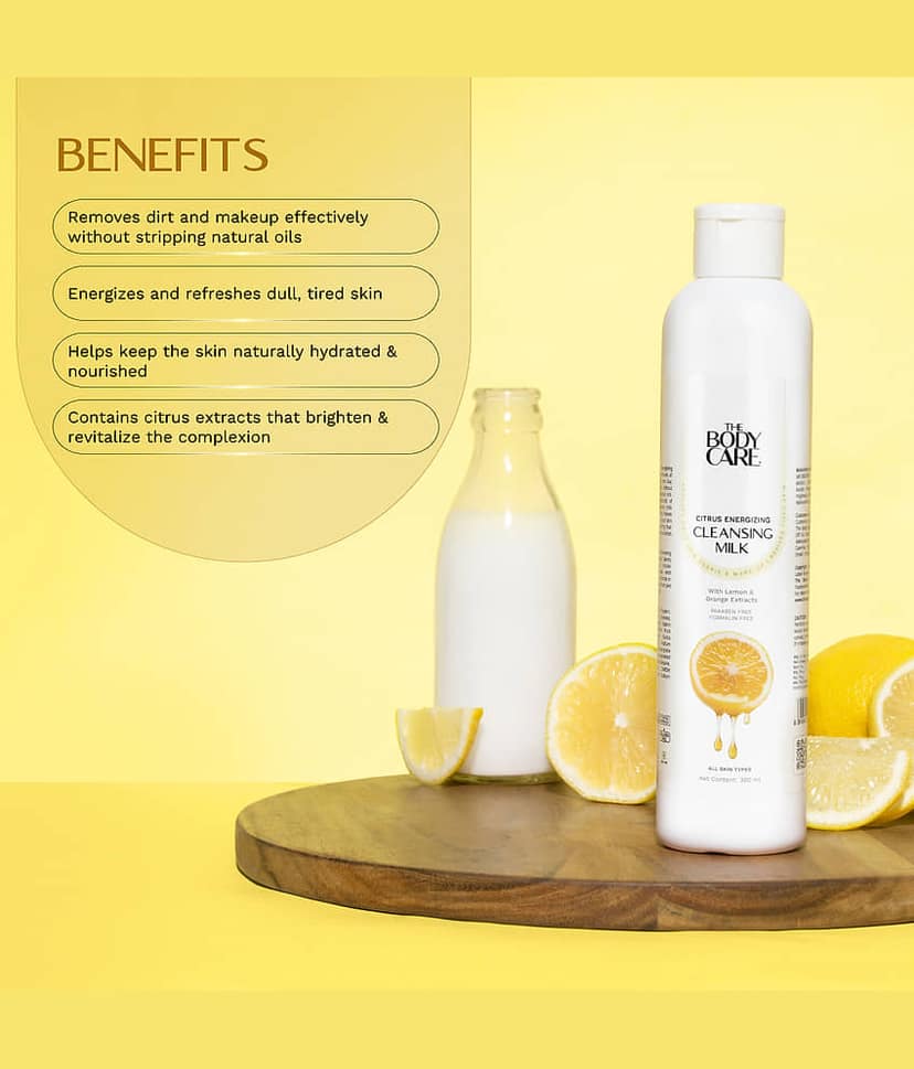 The Body Care Refreshing Citrus Energizing Milk With Lemon and Orange Extract ( 300Ml) view 2