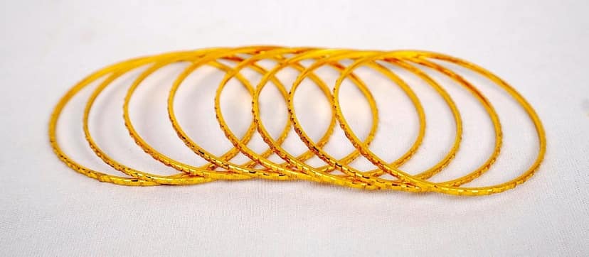 Alloy gold plated Bangles Set view 2