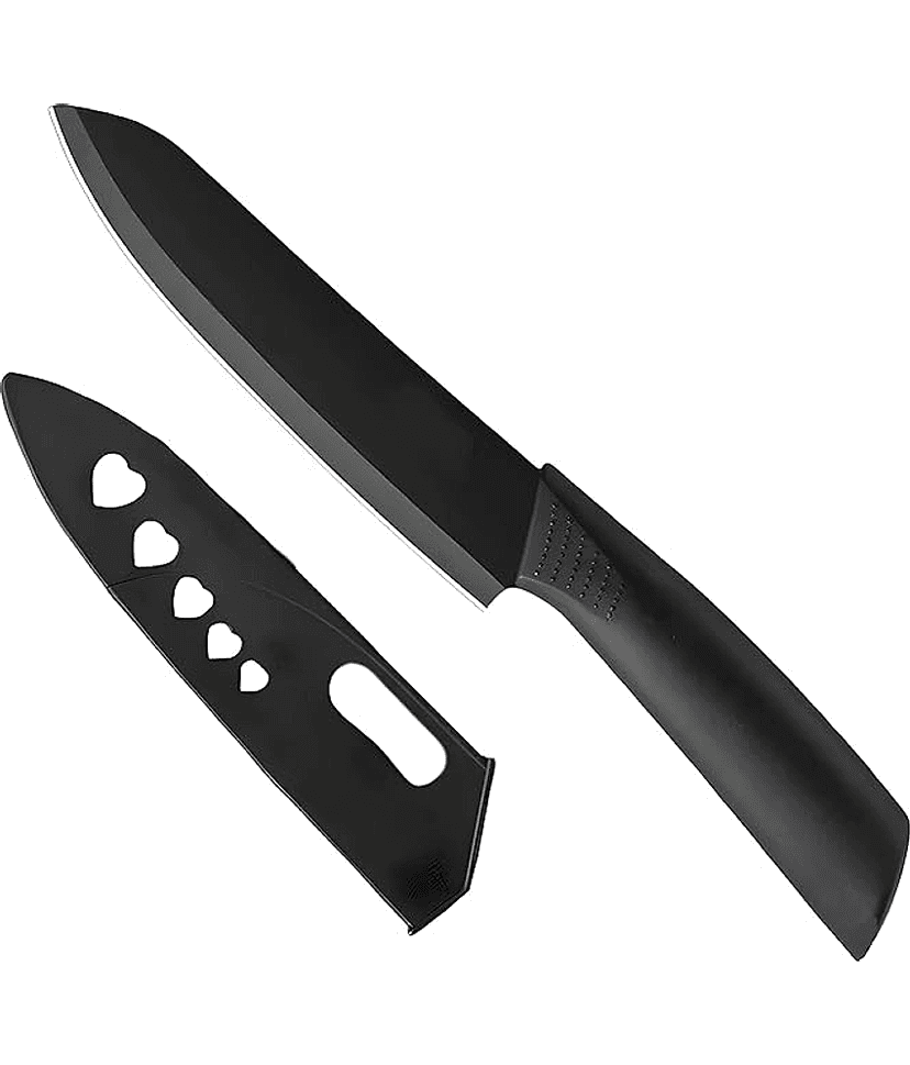 Universal Black Stainless Steel Chef Knife Blade Length 22 cm ( Pack of 1 ) view 2