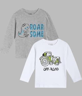 ETCHED DESIGN Pack of 2 Boys Cotton T-Shirt ( Multicolor )