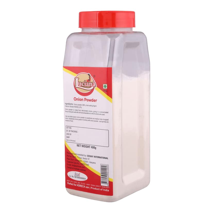 Luciana Onion Powder 400g | Premium Dried Onion Powder | Rich Onion Flavour for Soups, Sauces, Snacks & Cooking view 2