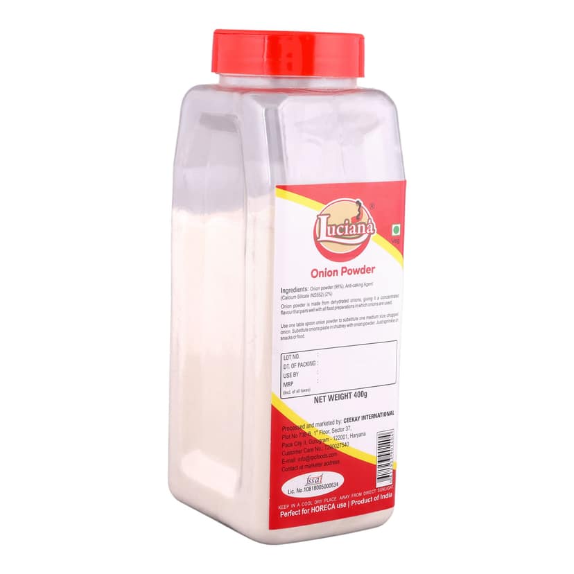 Luciana Onion Powder 400g | Premium Dried Onion Powder | Rich Onion Flavour for Soups, Sauces, Snacks & Cooking view 3