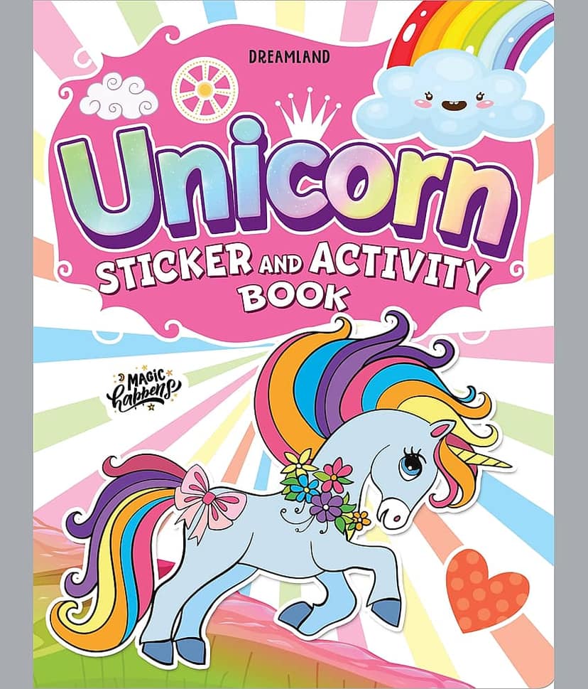 My Magical Unicorn Sticker and Activity Book for Children Age 3 - 8 Years - With Bright Stickers to Decorate - Interactive & Activity Book