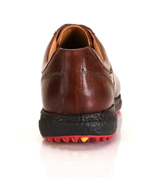 HITCARO Men's Proffessional Leather Golf Shoes | Lace-Up | Waterproof | Comfortable | Breathable view 4