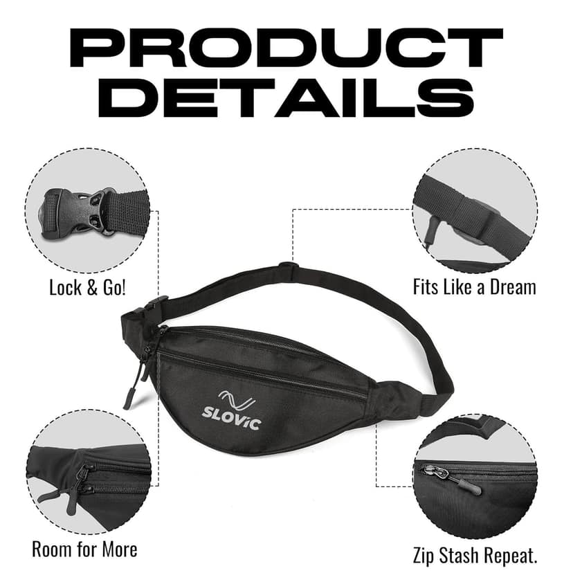 Slovic Waist Bag Black view 2