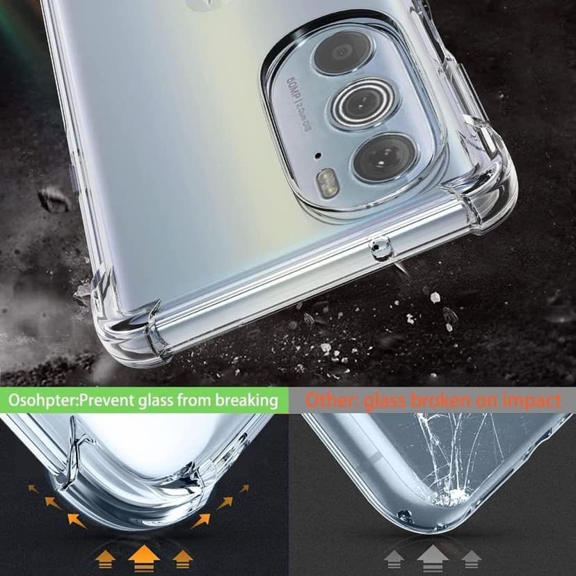 Faircost for Motorola Moto Edge 30 Back Cover Shockproof (Silicon| Transparent) view 4