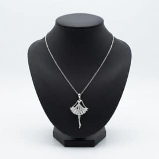 Ballerina Charm Necklace - Silver-tone | Silver-Tone Anti-Tarnish Imitation Jewellery