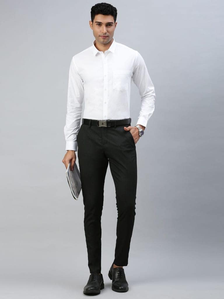 Mens 100% Cotton White Shirt Full Sleeves Breeze Cotton view 5