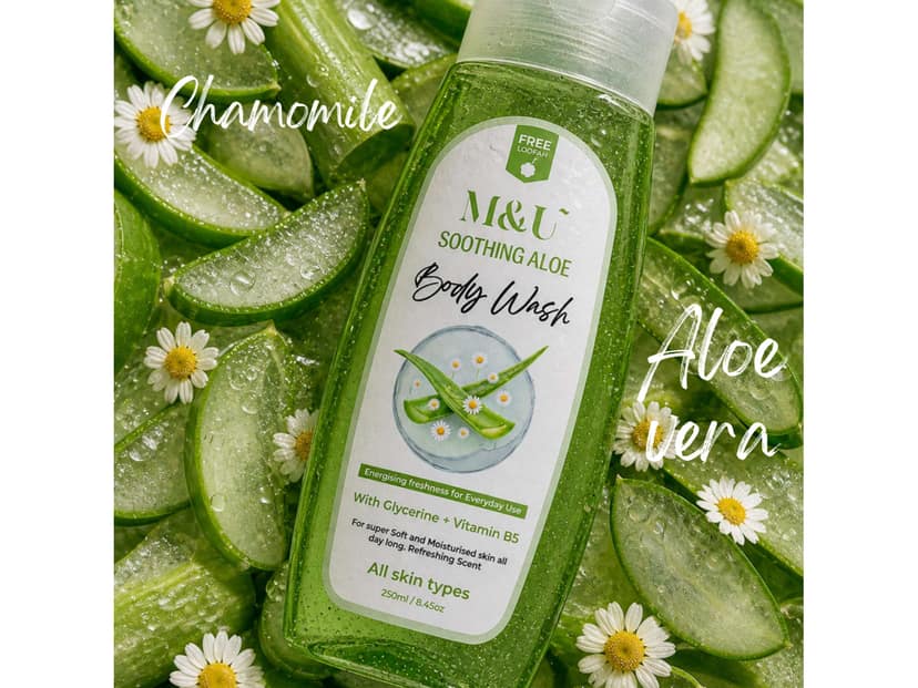 Soothing Aloe Body Wash For Everyday Use | Soft & Smooth Skin | Calming Scent 250ml view 4
