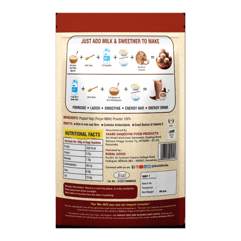 Ragi Huri Hittu (400 grams) view 2