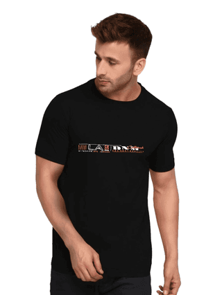 Men White Round Neck Printed T-Shirt – Positive Attitude Graphic Tee
