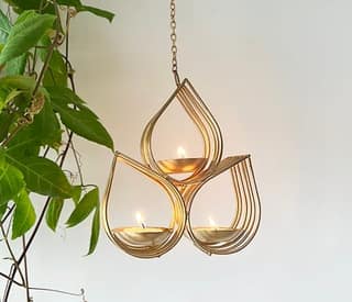 Triple Tea light hanging